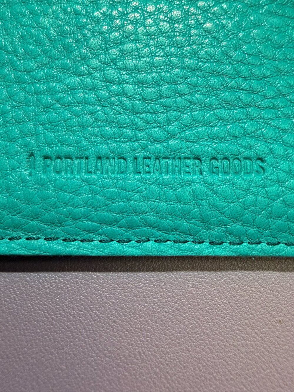 NWOT Thin Turquoise Sabrina Wallet by Portland Leather Goods - Picture 3 of 7